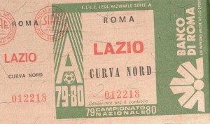 Biglietto Roma vs Lazio 1979-80