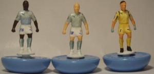 Lazio 2007-2008 da sx a dx Mudingayi, Rocchi e Peruzzi.