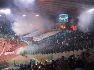 Curva Nord e Tribuna Tevere per una finale di Coppa Italia... 